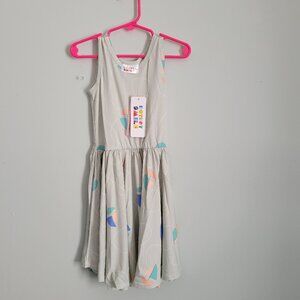 New - 3T/4T Dress Dot Dot Smile Girl's Toddler Green Sailboats Twirl Tank